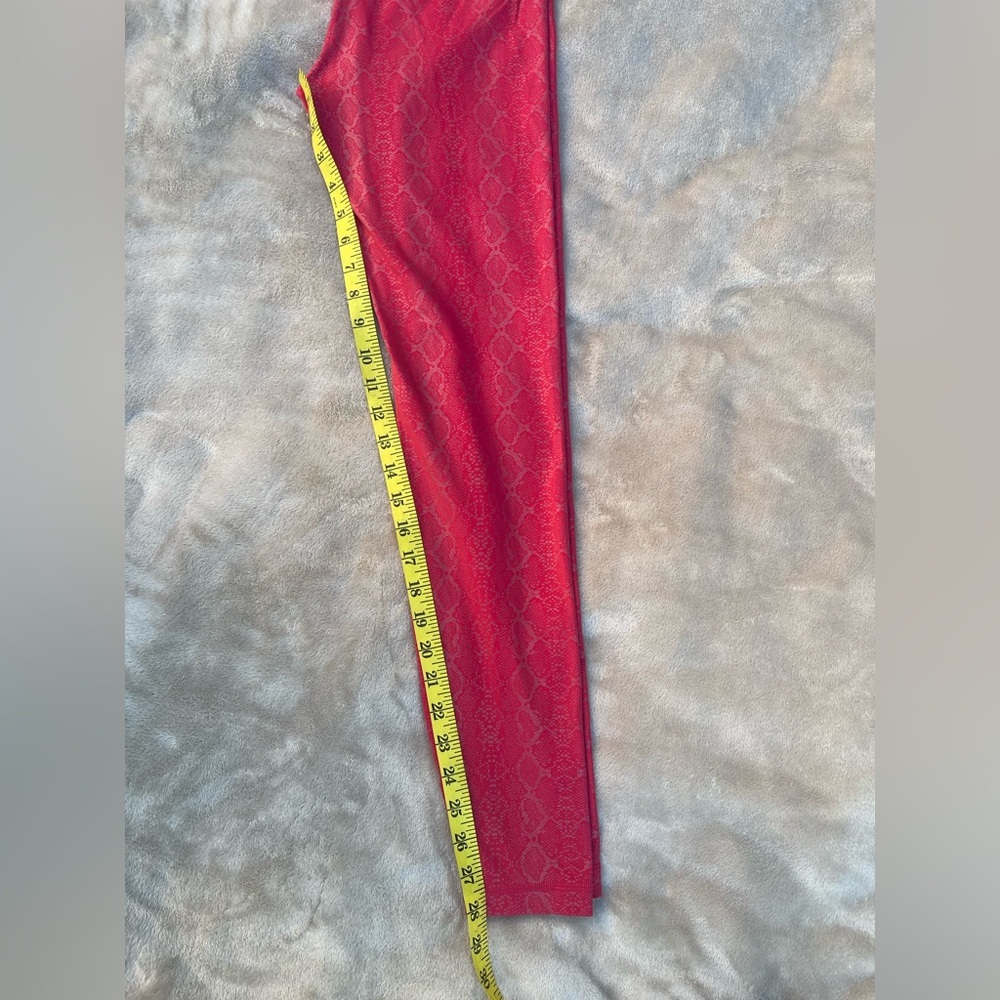 CRZ red Snake Print Leggings size M 8/10 - Picture 8 of 10